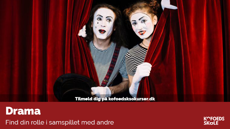 Mimere med teatertæppe