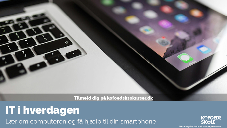 It i hverdagen - close-up af laptop og tablet