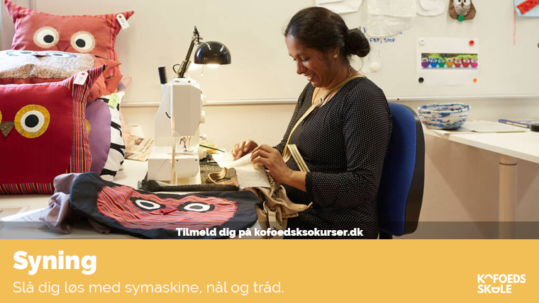 Syning - Dame ved symaskine