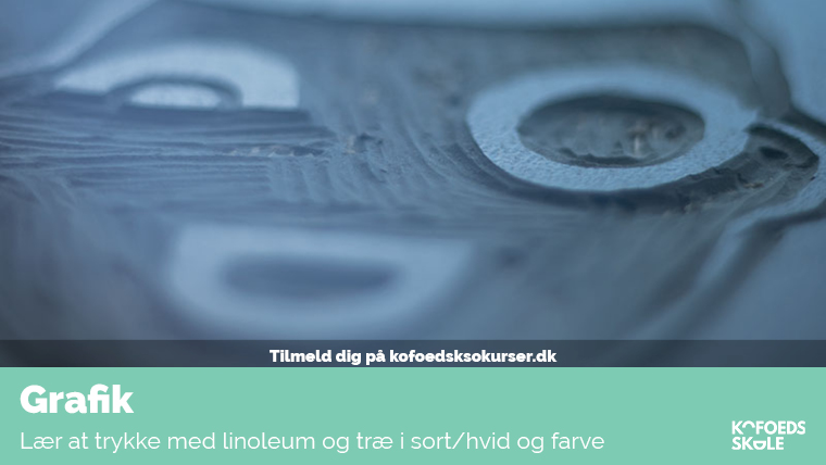 Grafik - Linoleumstryk af Kofoed Ansigt